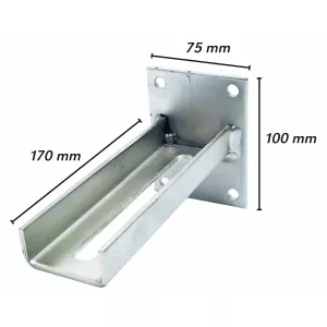 Vägghållare För Två Skenor