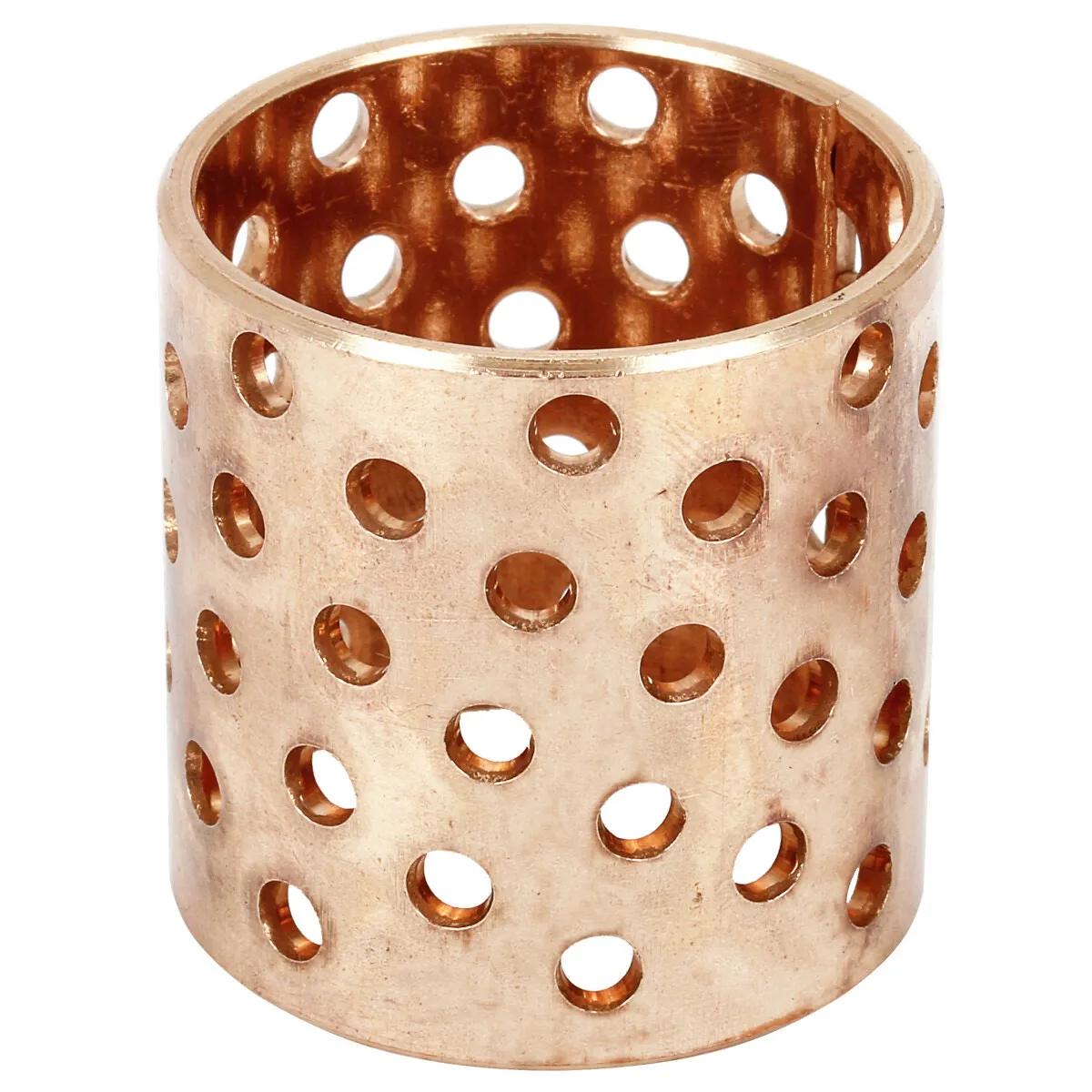 Glidlager 35X39X40Mm Rödmetall Perforerat