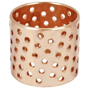 Glidlager 50X55X50Mm Rödmetall Perforerat