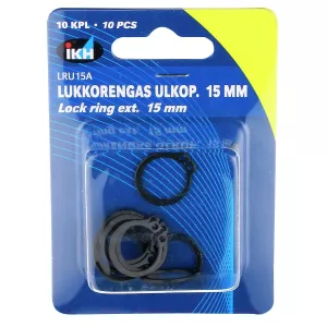 Låsring Utvändig 15Mm 10St Din471