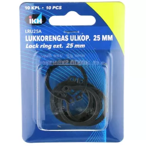 Låsring Utvändig 25Mm 10St Din471