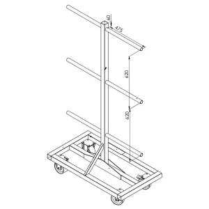Slanghylla För 6 Slangvindor