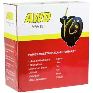 Slangvinda Tryckluft 15M 9,5Mm Gummi