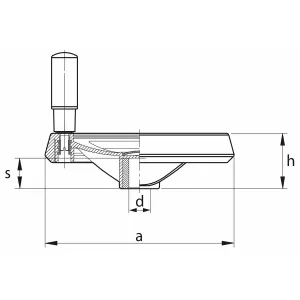 Ratt Med Vridbart Handtag 120X12Mm