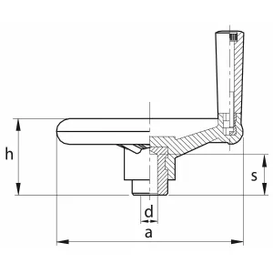 Ratt Med Vridbart Handtag 175X20Mm Duroplast