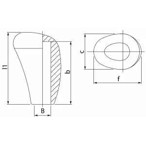 Knopp 39X52X78Mm D=14Mm