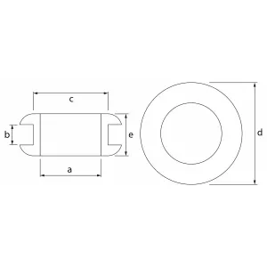 Gummigenomföring 9Mm Pipa B=2 C=12 D=16 E=7 10St