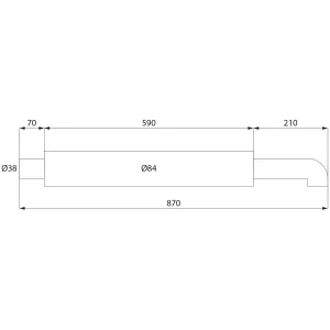 Ljuddämpare Vågrät Mf 8539