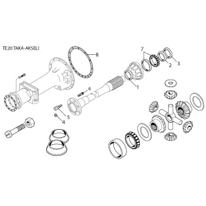Drivaxel Yttre Bakaxel Mf 646620M91