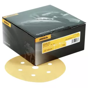 Sliprondell 150Mm 6+1H P80 Gold 100St