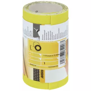 Slippapper Roll 115Mm X 2,5M P80 Gul