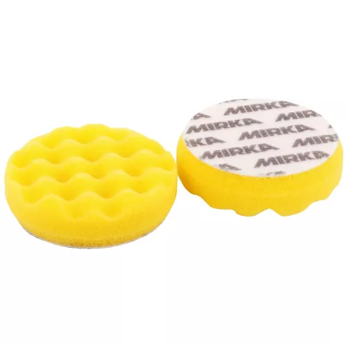Polersvamp 85Mm Polarshine 2St Gul Waffle