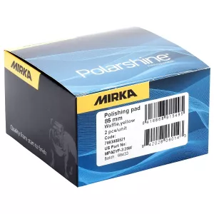 Polersvamp 85Mm Polarshine 2St Gul Waffle