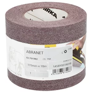 Slippapper Rulle 115Mm X 10M P180 Abranet