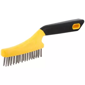 Stålborste 2-Rad Rostfri Ergo 0,35Mm