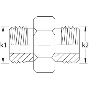 Adapter Orfs 1.3/16 Rak Utv