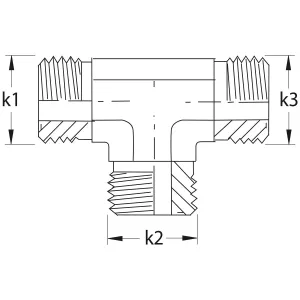 T-Koppling Orfs 9/16 Utv.Gänga