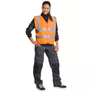 Varselväst 3Xl/4Xl Tina Orange Kl1 En20471
