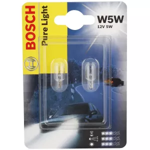 Glödlampa Bosch T10 5W 12V (2 St)