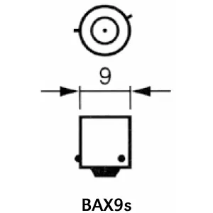 Glödlampa Bosch Bax9S 6W 12V (2 St)