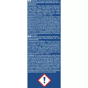 Silikonfogmassa Brandsäker Vit 310Ml