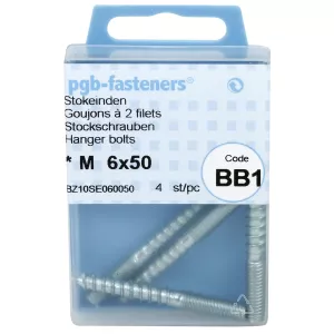 Skruvstift 6X50Mm 4St Galvaniserad
