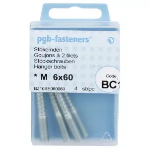 Skruvstift 6X60Mm 4St Galvaniserad