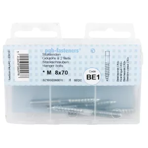 Skruvstift 8X70Mm 4St Galvaniserad