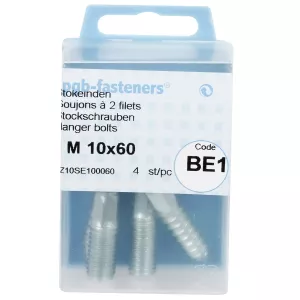 Skruvstift 10X60Mm 4St Galvaniserad