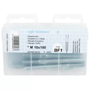 Skruvstift 10X100Mm 4St Galvaniserad