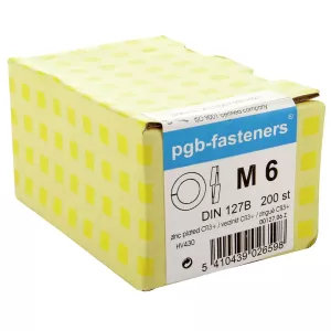 Fjäderbricka M6 200St (0,18Kg/Pak) Din127B