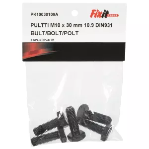 Bult M10X30 10.9 5St Din933