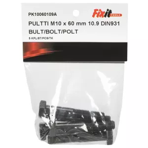 Bult M10X60 10.9 5St Din931