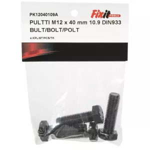 Bult M12X40 10.9 4St Din933