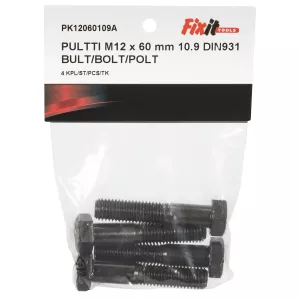 Bult M12X60 10.9 4St Din931