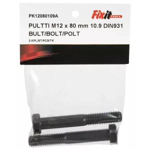 Bult M12X80 10.9 2St Din931