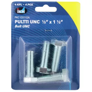 Bult Unc 1/2X1 1/2" 4St Förzinkad