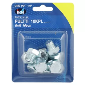 Bult Unc 1/2 X 1/2" 10St Förzinkad