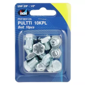 Bult Unf 3/8 X 1/2" 10St Förzinkad