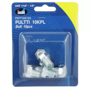 Bult Unf 7/16 X 1/2" 10St Förzinkad