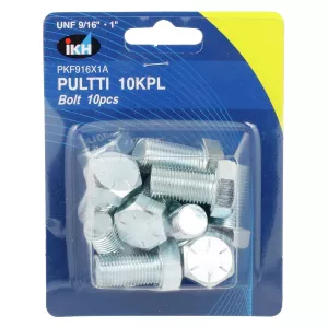 Bult Unf 9/16 X 1" 10St Förzinkad