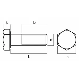 Bult M10X60X1,0 10.9 Fingänga Din960