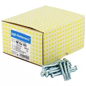 Bult M6X60 8.8 Din931 200St (2,94Kg/Pak)