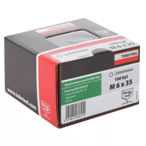 Bult M6X35 Rf A2-70 Din933 100St Sexkants