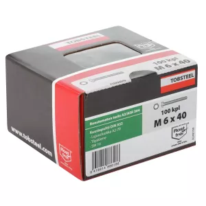 Bult M6X40 Rf A2-70 Din933 100St Sexkants