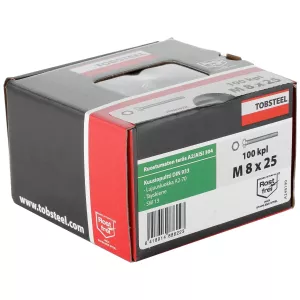 Bult M8X25 Rf A2-70 Din933 100St Sexkants