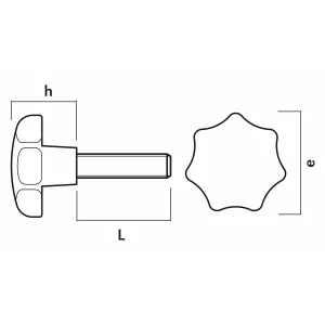 Rattskruv M10X15 1St Förzinkad 50Mm Din6336