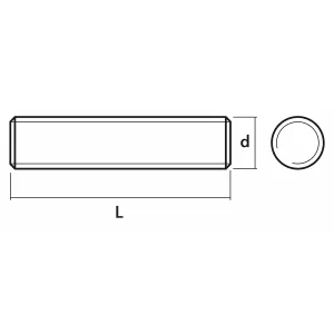 Gängstång M10X1000 8.8 Din976