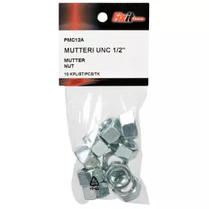 Mutter Unc 1/2" 10St Förzinkad