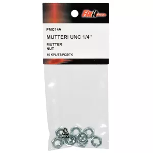 Mutter Unc 1/4" 10St Förzinkad